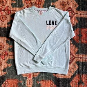 Victoria's Secret Love Pink Mint Sweatshirt